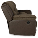 Dorman Chocolate Reclining Loveseat with Console - 9460894