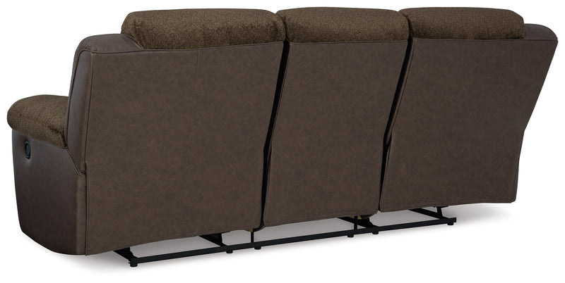 Dorman Chocolate Reclining Sofa - 9460888