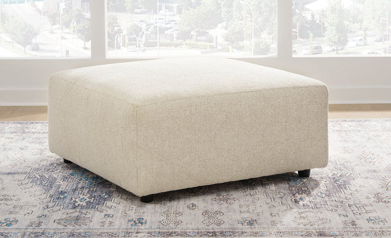 Edenfield Linen Oversized Accent Ottoman - 2900408