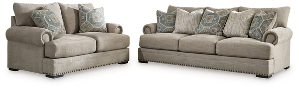 Galemore Sofa and Loveseat in Quarry - PKG019282