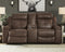 Jesolo Coffee Reclining Loveseat with Console - 8670494