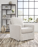 Nenana Next-Gen Nuvella Stone Swivel Glider Accent Chair - A3000644