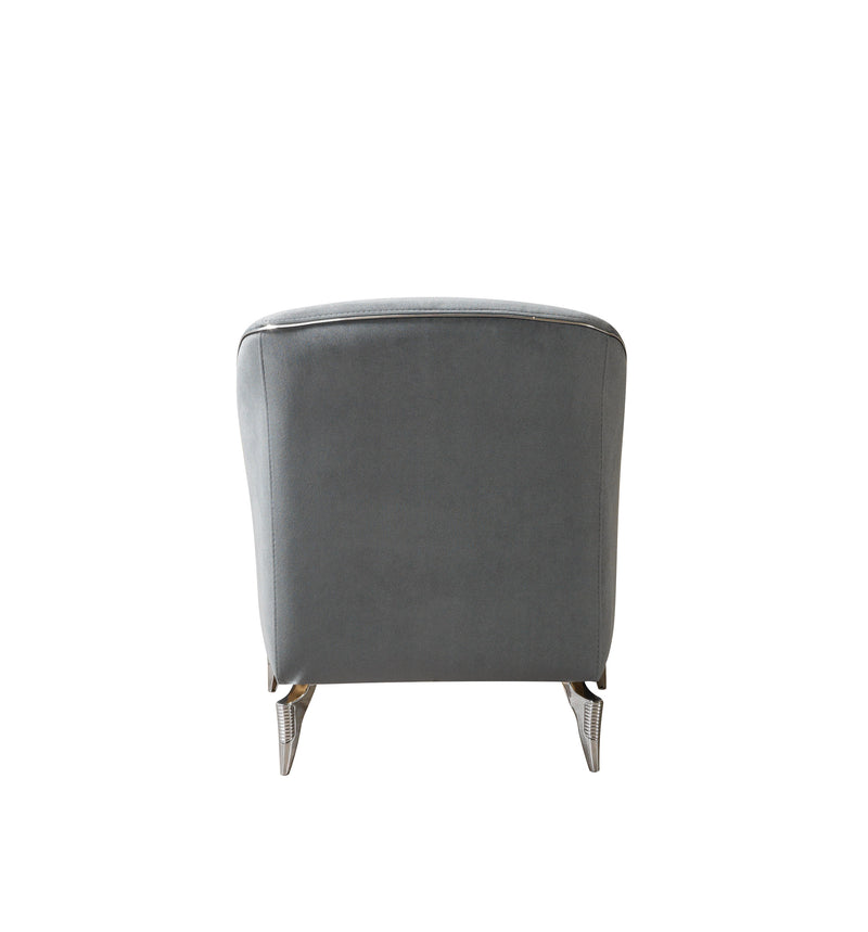 Belinda Gray Velvet Chair [ETA: 1/15]