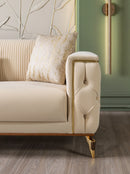 Belinda Ivory Velvet Sofa 89" & Loveseat 69" [ETA: 1/15]