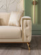 Belinda Ivory Velvet Sofa 89" & Loveseat 69"