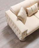 Belinda Ivory Velvet Sofa 89" & Loveseat 69" [ETA: 1/15]