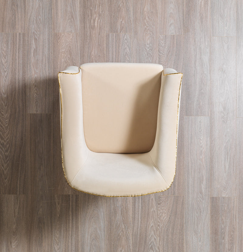 Belinda Ivory Velvet Chair [ETA: 1/15]