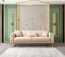 Belinda Ivory Velvet Sofa 89" & Loveseat 69" [ETA: 1/15]