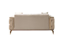 Belinda Ivory Velvet Sofa 89" & Loveseat 69"