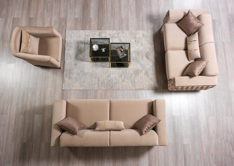 Belinda Coffee Velvet Sofa 89" & Loveseat 69" [ETA: 1/15]