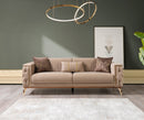 Belinda Coffee Velvet Sofa 89" & Loveseat 69"