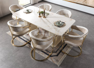 Santana Ivory 7-Piece Dining Set [ETA: 4/15]