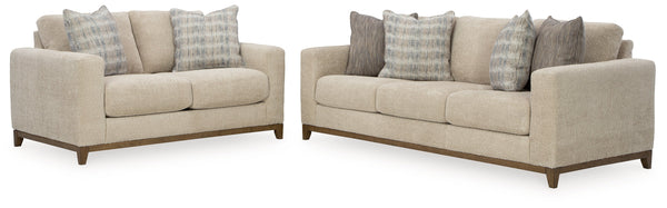 Parklynn Sofa and Loveseat in Desert - PKG015435