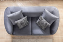 Angela Gray Velvet Sofa 91" & Loveseat 71"