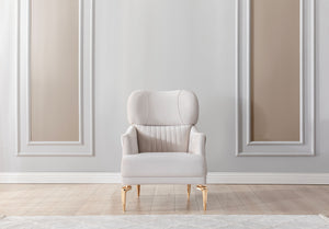 Angela Ivory Velvet Chair