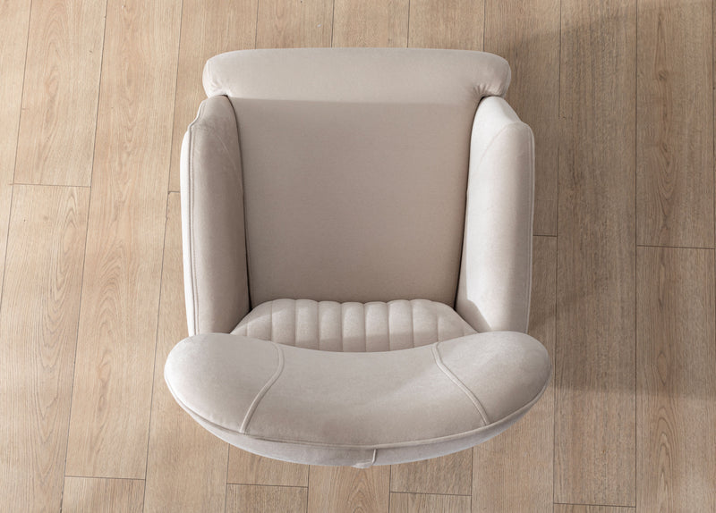 Angela Ivory Velvet Chair