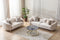 Angela Ivory Velvet Sofa 91" & Loveseat 71"