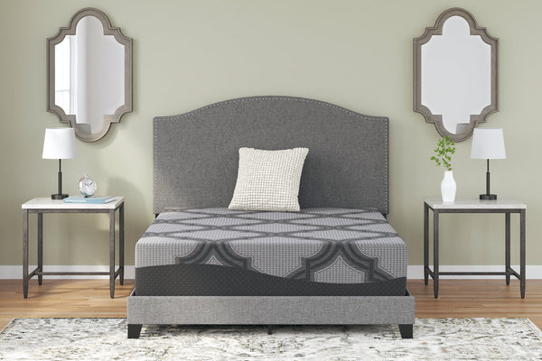 12 Inch Ashley Hybrid Gray Queen Mattress - M62831 - Nova Furniture