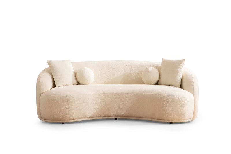 Bonita Ivory Boucle Sofa 91" & Loveseat 81"