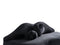 Lips Black Velvet Loveseat 81"