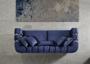 Santana Navy Velvet Sofa 89" & Loveseat 69"