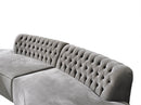 Ella Gray Velvet Curved 130" Sectional