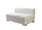 Ariana Ivory Velvet Double Chaise 138" Sectional