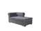 Lauren Gray Velvet Double Chaise 136" Sectional