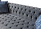 Lauren Gray Velvet Double Chaise 136" Sectional