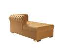 Lauren Mustard Velvet Double Chaise 136" Sectional