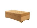 Lauren Mustard Velvet Double Chaise 136" Sectional