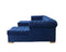 Lauren Navy Velvet Double Chaise 136" Sectional