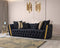 Fanci Black Velvet Sofa 94" & Loveseat 82"