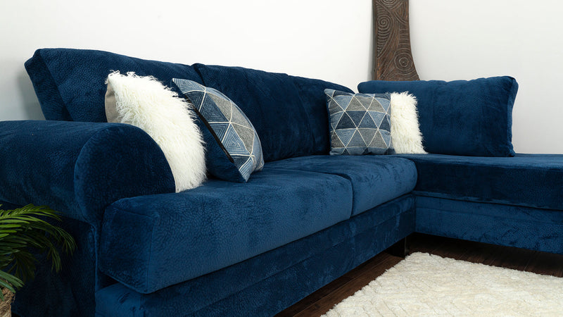 Jamba Navy 124" Sectional