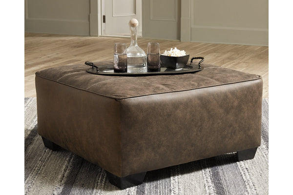 Abalone Chocolate Oversized Accent Ottoman - 9130208 - Nova Furniture