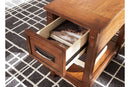 Breegin Brown Chairside End Table - T007-319 - Nova Furniture