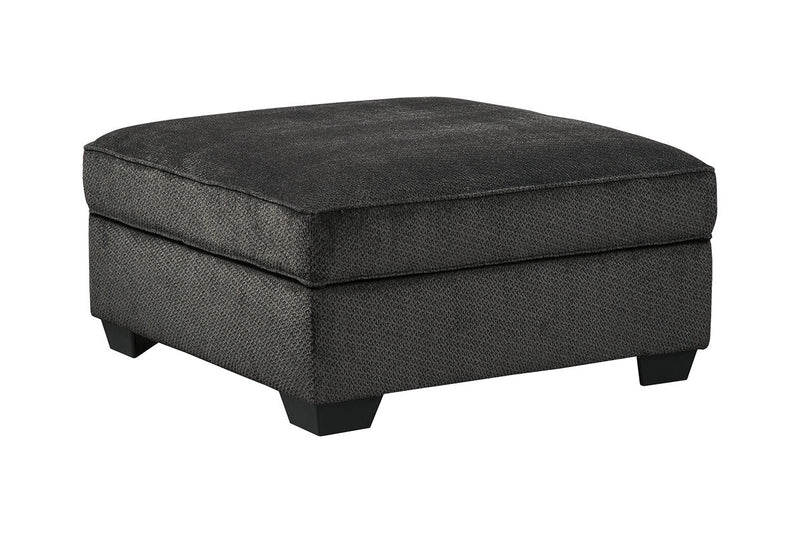 Charenton Charcoal Ottoman - 1410111 - Nova Furniture