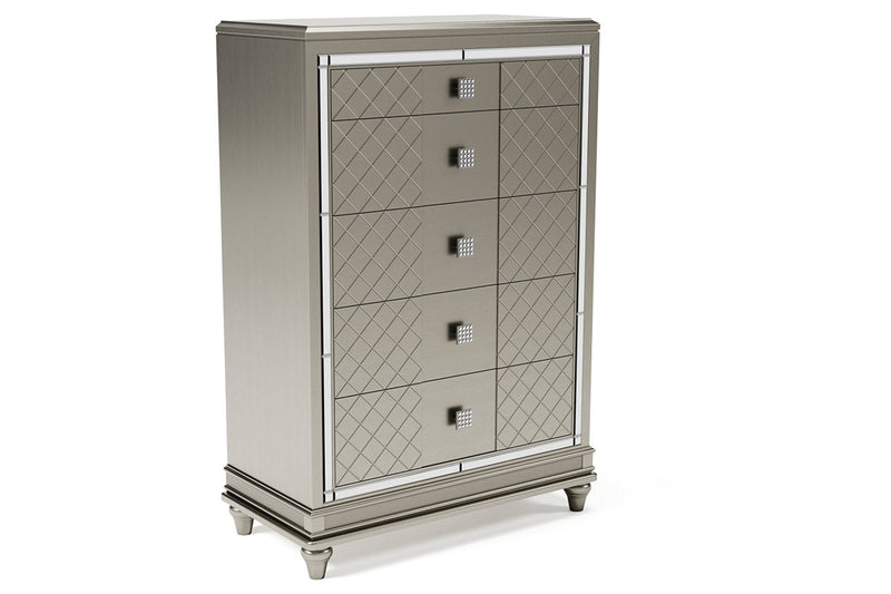 Chevanna Platinum Chest of Drawers - B744-46 - Nova Furniture