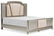 Chevanna Platinum King Upholstered Panel Bed - SET | B744-56 | B744-58 | B744-97 - Nova Furniture