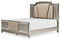 Chevanna Platinum King Upholstered Panel Bed - SET | B744-56 | B744-58 | B744-97 - Nova Furniture