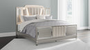 Chevanna Platinum LED Upholstered Panel Bedroom Set - SET | B744-56 | B744-58 | B744-97 | B744-92 | B744-46 - Nova Furniture