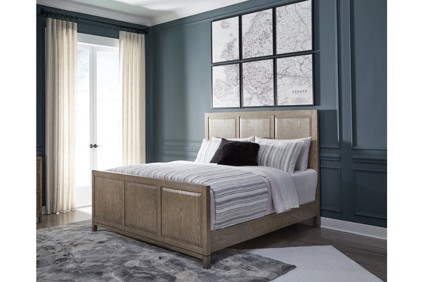Chrestner Gray King Panel Bed - SET | B983-76 | B983-78 | B983-99 - Nova Furniture