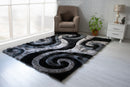 3D Shaggy GRAY Area Rug - 3D555