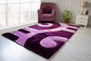 3D Shaggy PURPLE Area Rug - 3D666