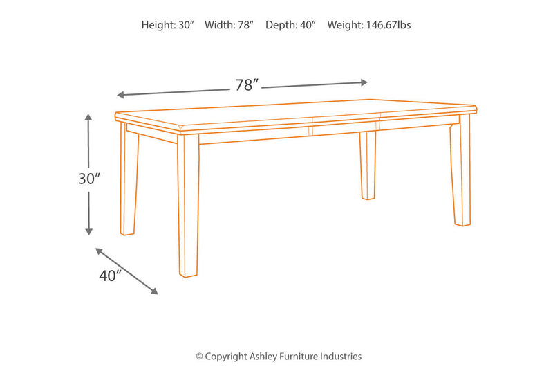 Flaybern Brown Dining Table - D595-35 - Nova Furniture