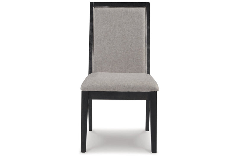 Foyland Light Gray/Black Dining Chair, Set of 2 - D989-01 - Nova Furniture