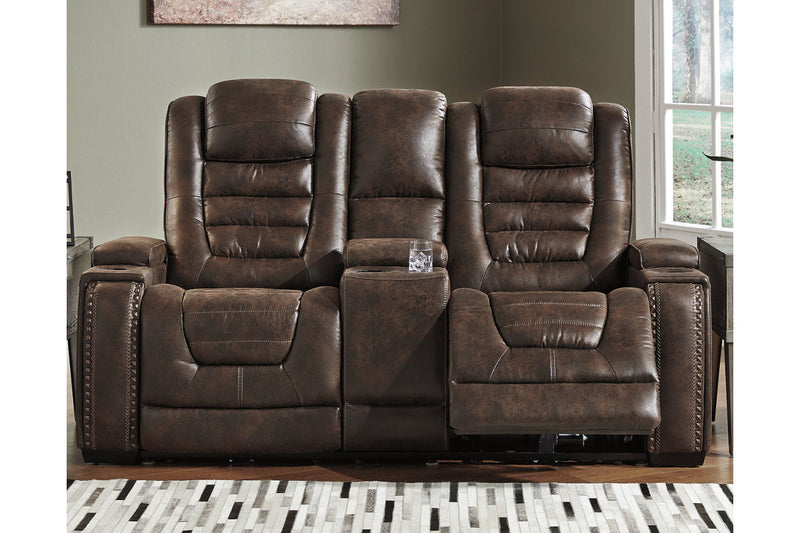 Game Zone Bark Power Reclining Loveseat with Console - 3850118 - Nova Furniture