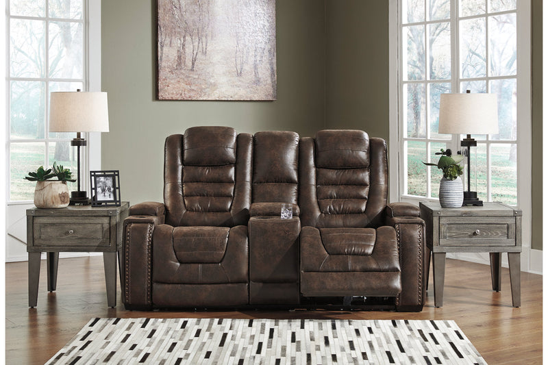 Game Zone Bark Power Reclining Loveseat with Console - 3850118 - Nova Furniture