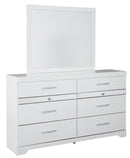 Jallory White Mirror (Mirror Only) - B302-36 - Nova Furniture