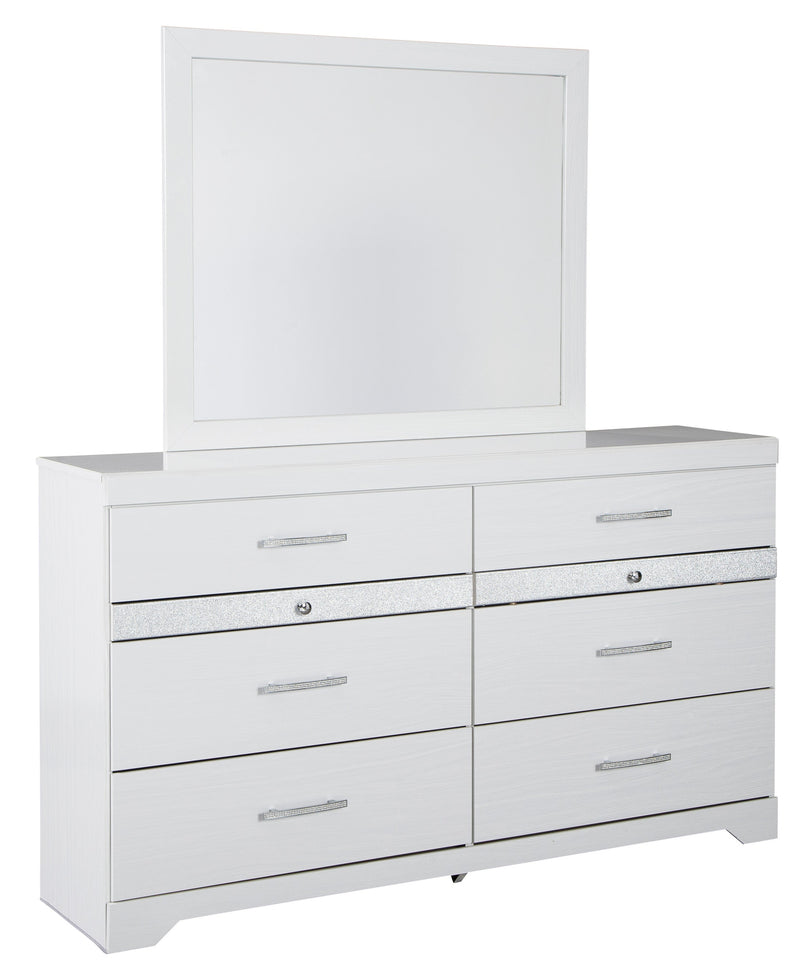 Jallory White Mirror (Mirror Only) - B302-36 - Nova Furniture